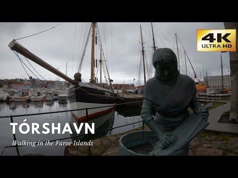 Tórshavn - Walking in the Faroe Islands [4K]