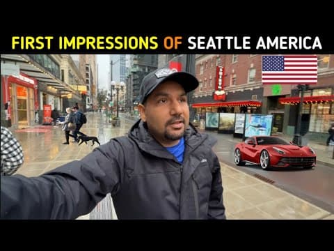 FIRST IMPRESSIONS OF SEATTLE WASHINGTON 🇺🇸 || Indian in America
