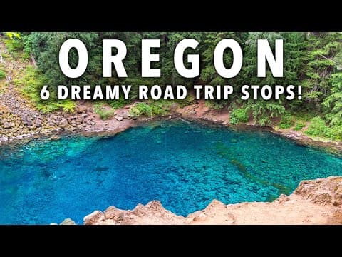 Oregon Road Trip Guide: 6 MUST-SEE Stops (Crater Lake, Blue Pool, Waterfalls)
