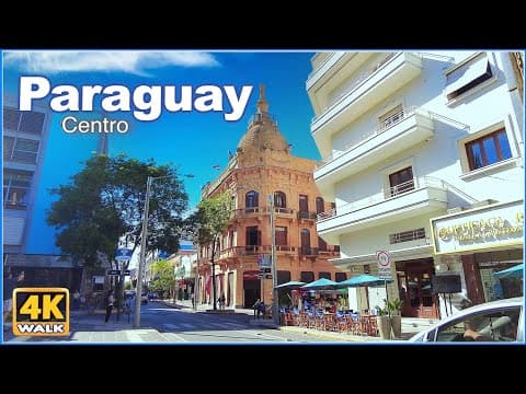 Walking tour Asunción 🇵🇾 | Paraguay - Centro & La Encarnación, travel vlog 4K