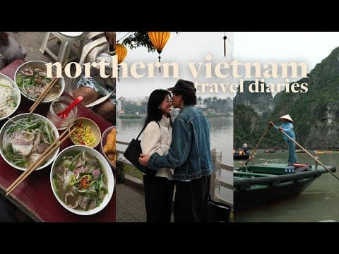 Northern Vietnam Travel Vlog 🇻🇳 Cafe Culture, So Much Food & Ha Long Bay