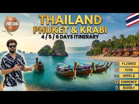 Phuket Krabi Travel Guide 2026  | Phi Phi Island | Complete Itinerary, Tdac, Tour & Tips from India