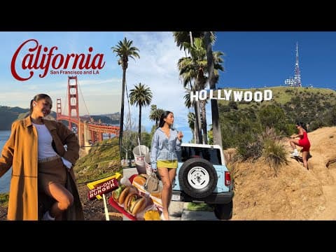 la & san francisco travel ★ first time in california, trying erewhon, in n out & more