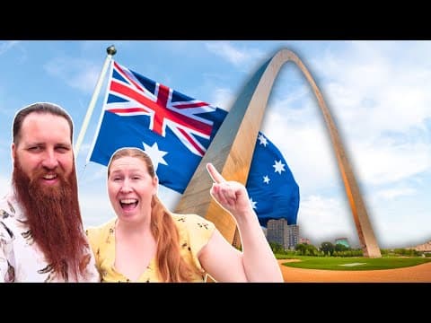 Aussie’s First Time at the Gateway Arch in St. Louis, Absolutely MIND BLOWING! 