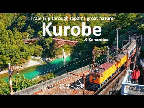Autumn Train Adventure to Japan’s Hidden Mountain Gorges | Kurobe & Kanazawa | JAPAN TRAVEL VLOG