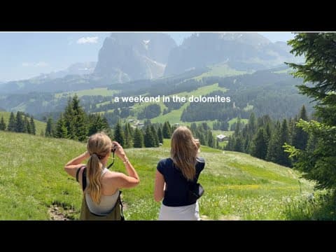 a weekend in the dolomites with no car