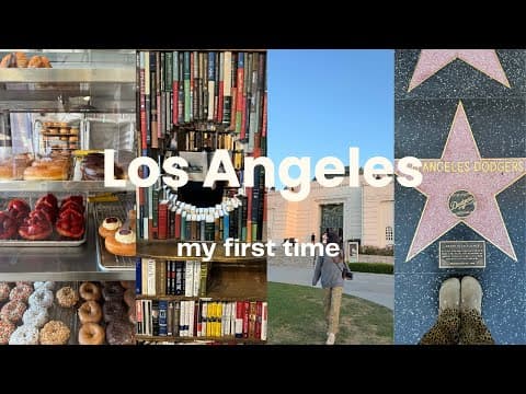 ( LA travel vlog day1 )｜what to do in Los Angeles🌴｜Griffith Observatory｜Hollywood｜Food Market 🍕