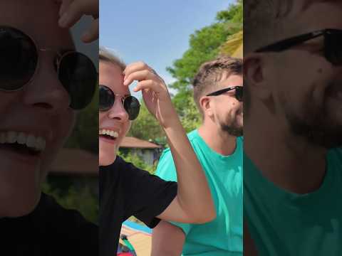 35km/hr⁉️ Bamboo Train in Battambang, Cambodia 🚂 #bambootrain #battambang #cambodia #travelshorts