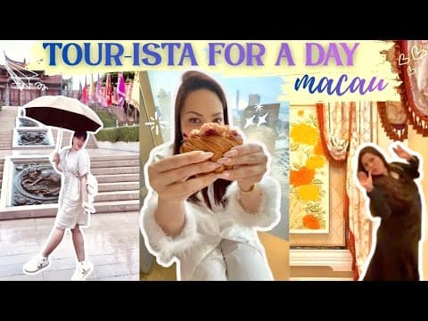 🇲🇴 TOUR-ISTA FOR A DAY: MACAU! | Q&A, Egg Tarts, A-Má Temple, Taipa Village | KC CONCEPCION