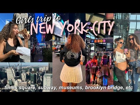 NYC Travel Vlog: Exploring New York City w/ Best Friend | Times Square, Food, Central Park & More!🗽✨