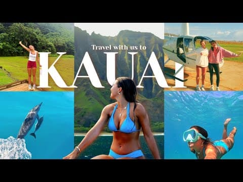JUST 2 GIRLS EXPLORING KAUAI || Helicopter ride, boat tour, + an 8 MILE HIKE!!