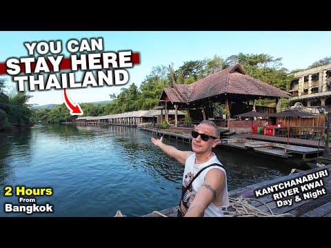From BANGKOK To Paradise In 2 Hours | Kanchanaburi Trip & A Night on River Kwai #livelovethailand