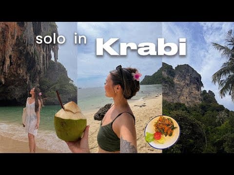 exploring Krabi, Thailand 🇹🇭 island tour, night markets, beaches | solo travel vlog