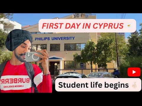 Student Life in Cyprus Begins! 🇨🇾 Exploring Nicosia & Philips University. Cyprus me mera pehla din. 