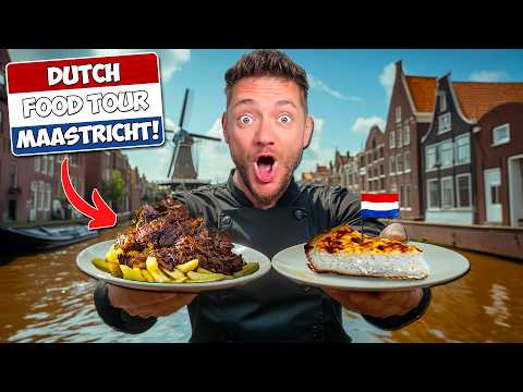 DUTCH FOOD TOUR!  (First Time in Maastricht, Netherlands)