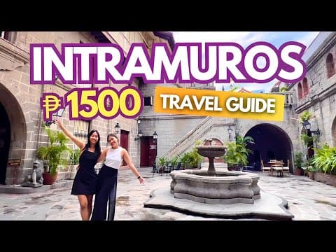Intramuros 2025 Travel Guide: History, Museum, Food Tour • Old Manila Walled City Trip • Budget Vlog