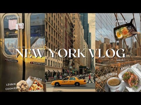 Alone in New York🗽: What I Eat + Coffee Hopping, Exploring, Shopping | Cozy Vlog | NYC VLOG | Ep. 1