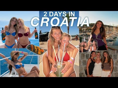 A Weekend in Croatia with Friends | Island Hopping, Beach Clubs & Bar Crawls