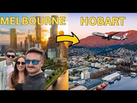 Melbourne to Hobart Travel Day ✈️ Exploring Hobart,Battery Point, Royal Gardens & Cascade Brewery