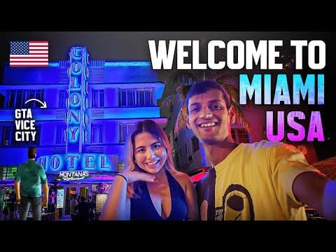 Welcome to Miami, America 🇺🇸 (GTA Vice City) | How Expensive is Miami? | India to USA
