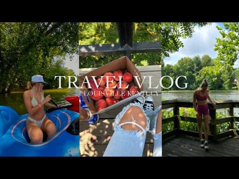 Louisville Kentucky Travel Vlog | Floating the river, Going to the orchard, Baseball game