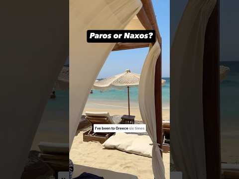 Paros vs Naxos, which Greek island should you choose? #greecetravel #paros #naxos
