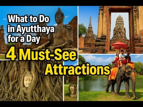 What to Do in Ayutthaya for a Day | 4 Must-See Attractions #ayutthaya #bangkok #travel #thailand