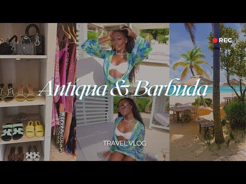 antigua & barbuda travel vlog | vacay outfits + nobu private island + swimming w/ stingrays & moreee