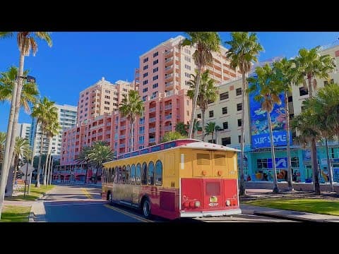 Clearwater Beach 2025 Walking Tour in 4K - Clearwater, Florida