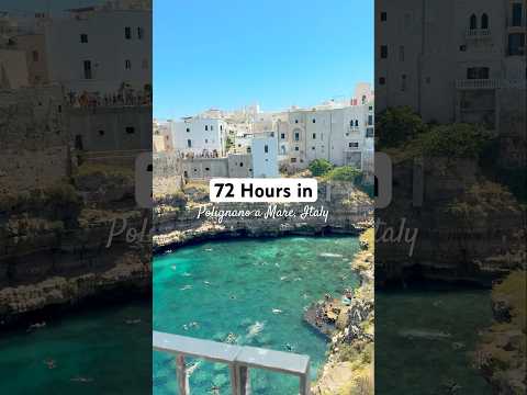 So we’re obsessed with this town in Puglia #italy #puglia #italytravel #polignanoamare