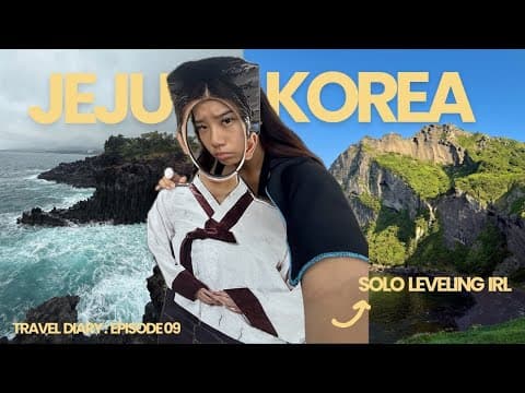 jeju south korea travel vlog 🌸 | solo travel adventures & korea trip itinerary