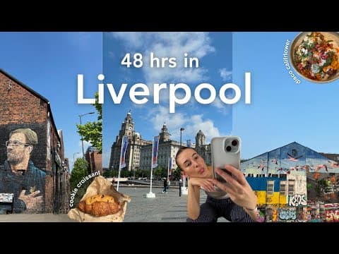 liverpool vlog | exploring the city, flea markets, bakeries, royal albert docks + working remotely