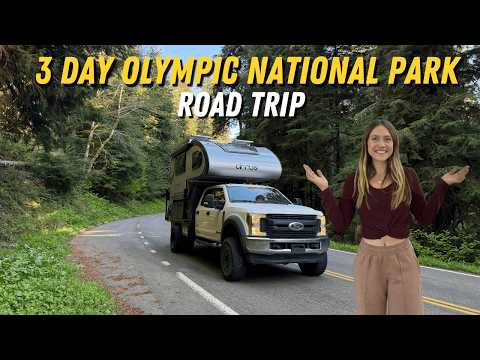 The BEST 3 Day Road Trip in Olympic National Park | Full-Time Truck Camper Travel