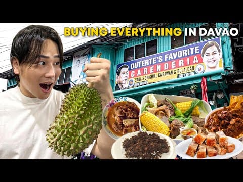 BUYING EVERYTHING IN DAVAO (Famous Food Restaurants)