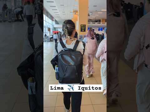 Traveling from Lima to Iquitos, bringing us one step closer to our rainforest adventure! 🌳🚶‍♀️