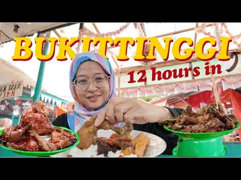 Street Food Heaven in Bukittinggi – Discovering Padang’s Best | Nasi Kapau, Sate Padang & Lamang