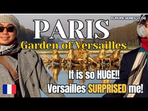 PARIS Vlog 1: Exploring the Stunning Garden of Versailles 🇫🇷 | Travel Guide & History| i am JD Vlogs