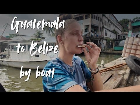 Travelling by boat from Livingston (Guatemala) to Punta Gorda (Belize) 🌊 Travelwithzoe travel vlog 🩵