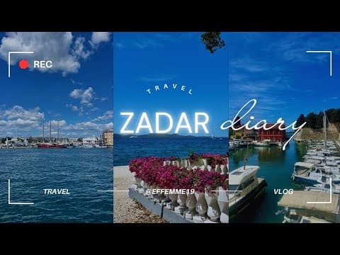 Travel Vlog | ☀️ A Day in Zadar | Sun, Sea & Quiet Streets in Croatia
