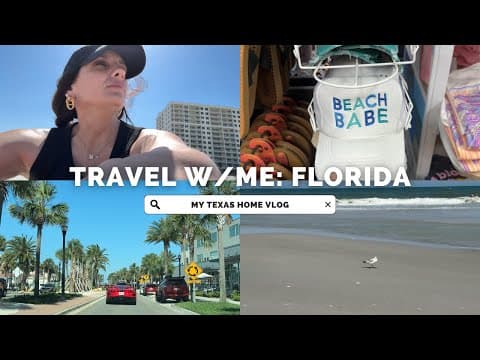 TRAVEL VLOG: Jacksonville, Florida | Beach Day, Dollar Tree Hunting, and Travel Things