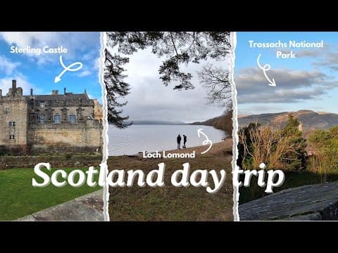 DAY TRIP FROM EDINBURGH | Kelpies, Loch Lomond, Stirling Castle & Scottish Highlands Vlog 🏴󠁧󠁢󠁳󠁣󠁴󠁿