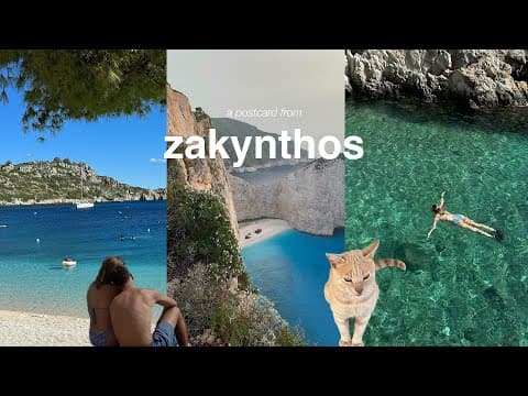 greece travel vlog - exploring the island of Zakynthos ☀️🔱🏛🧿🌊🧜🏻‍♀️🇬🇷