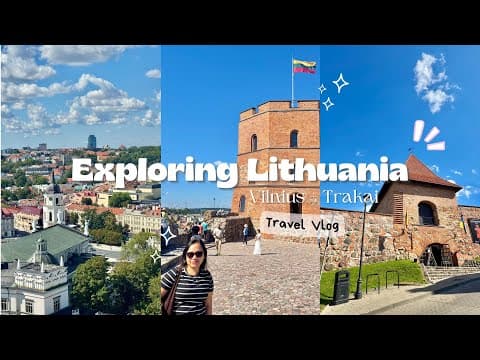 Baltics Travel Vlog | Exploring Vilnius, Lithuania 🇱🇹 + Side trip to Trakai Island
