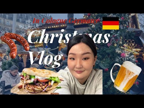 My travel vlog | Discovered Christmas market in Cologne, Germany 🇩🇪 