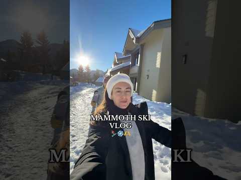 Ski vlog in Mammoth, CA ❄️⛷️🫶 #vlog #dayinmylifevlog #dayinmylife #skiing #skivlog #california