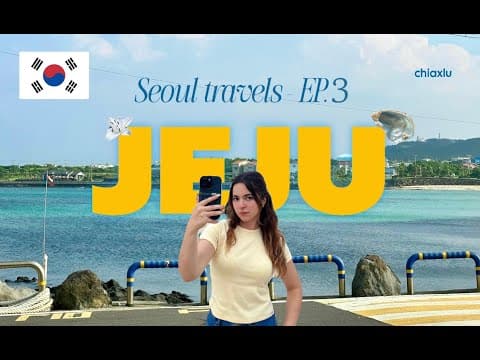 KOREA VLOG 🇰🇷 | JEJU Island trip, South Korea. Cafés, shopping and ocean views!