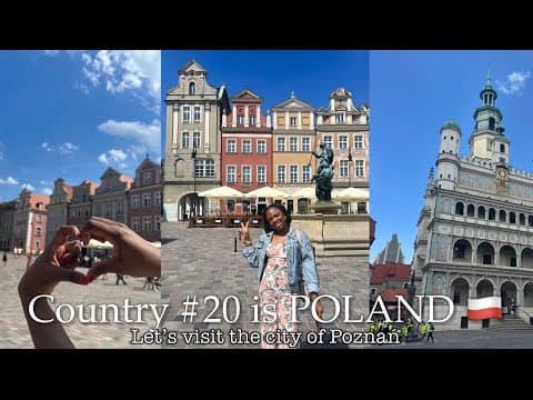 Discovering Poznań POLAND travel vlog Country #20 a quick group trip•Beautiful City Best Desserts