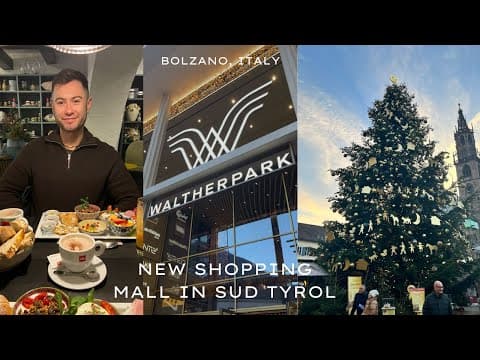 Bolzano Italy Travel Vlog 🇮🇹 | New Walther Park Mall, Italian Breakfast & Christmas Market 🎄