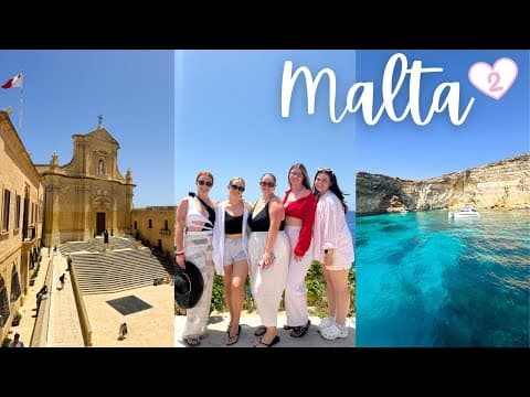 MALTA VLOG 2: Gozo, Comino & The Blue Lagoon Tour! | Girls Trip 2025