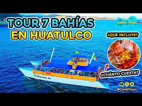 ¿Que hacer en Huatulco? Tour en Catamaran Tequila por las 7 bahias 🚢🌴
